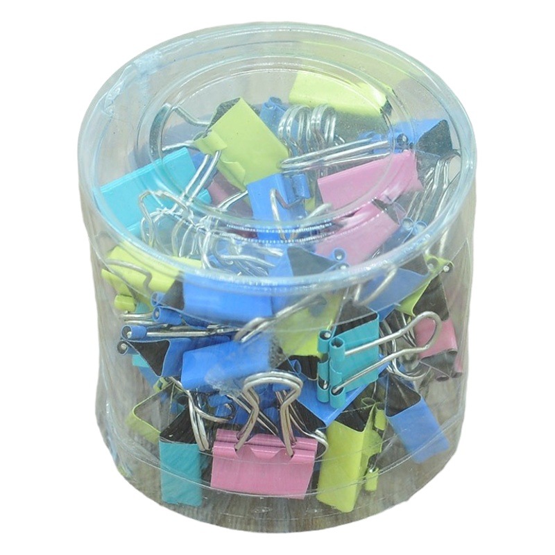 Color long tail clip 15mm office supplies Bill hand Bill document dovetail clip 60 mixed pack 70g