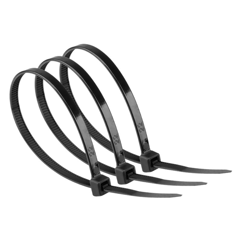 Self-locking nylon cable tie 4.8*250 binding cable tie 5*250 strong plastic buckle factory wholesale