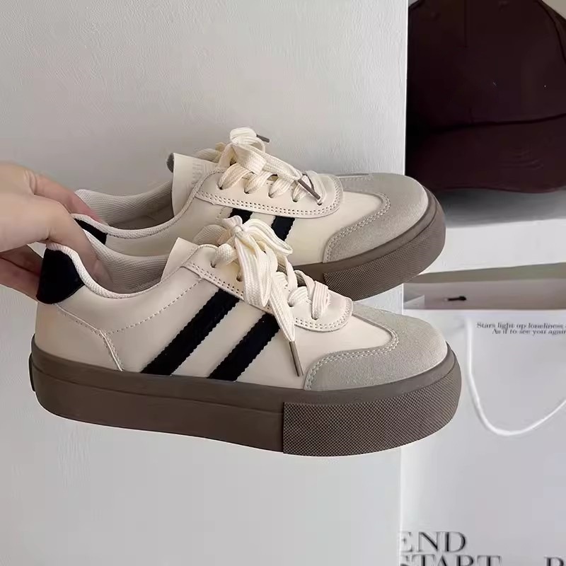 Thick-Soled Forrest Gump Training Shoes for Women 2025 New Spring Breathable Retro Niche Height-Increasing Shoes Versatile Casual Sneakers