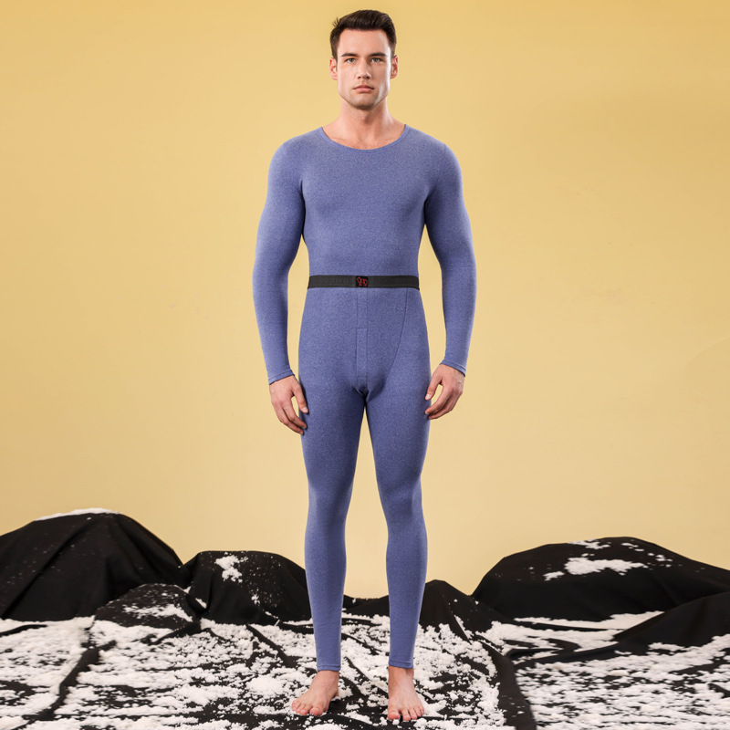 Picture of Ab Face Velvet Thermal Intimates for Men 2025 Autumn and Winter Constant Temperature Heating Thickeneded Silk Wool Autumn Clothes and Long Trousers Set for Women