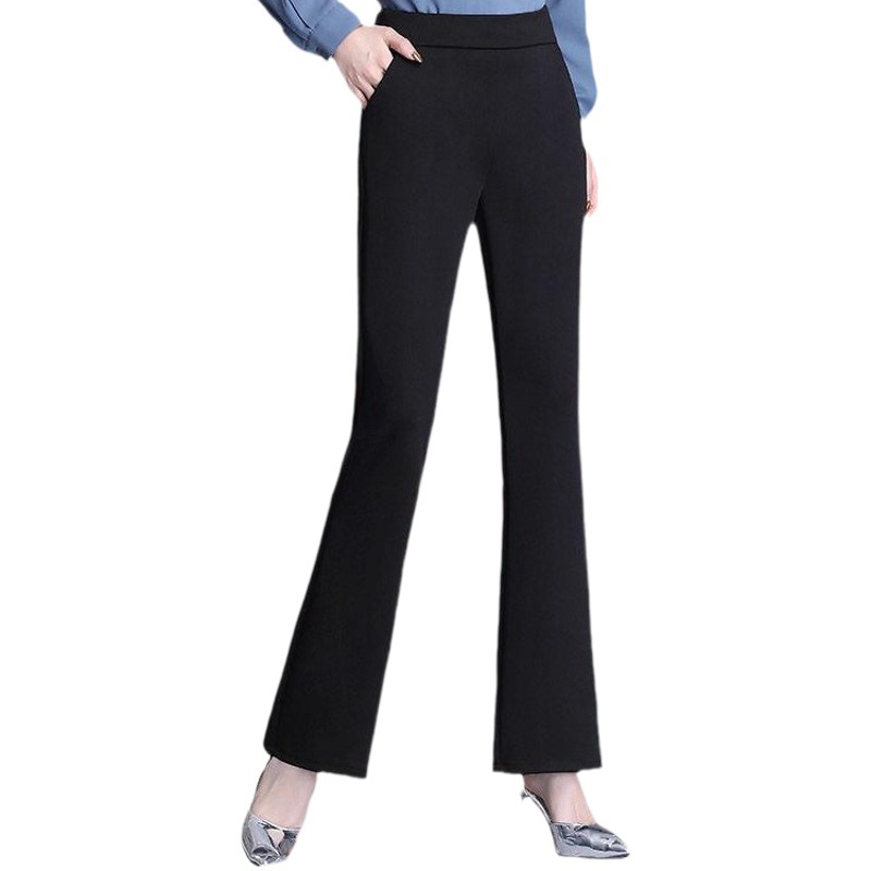 New Spring & Fall Boot-Cut Trousers for Women, Slim and Versatile, Korean Style Loose Fashionable Casual Trousers, Casual Flared Trousers for Women
