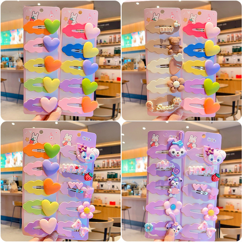 Children's hair clip BB clip broken hair girl's head hair accessories baby clip 2023 New girls' hair clip headdress