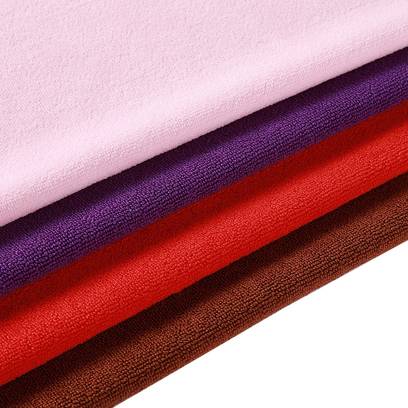 Picture of Double-Sided Weft Woven Towel Cloth Polyester Brocade Towel Cloth Class a Absorbent Home Textile Bath Towel Car Wiping Towel Elastic Fabric