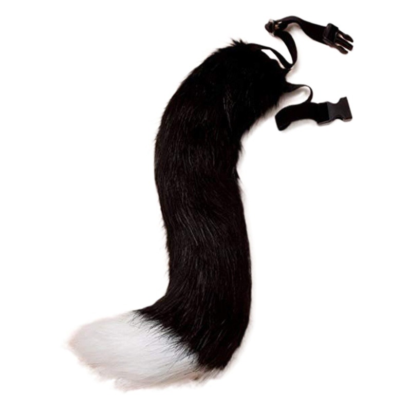 Halloween new cosplay hand-made simulation fox tail Amazon bendable adjustable tail accessories