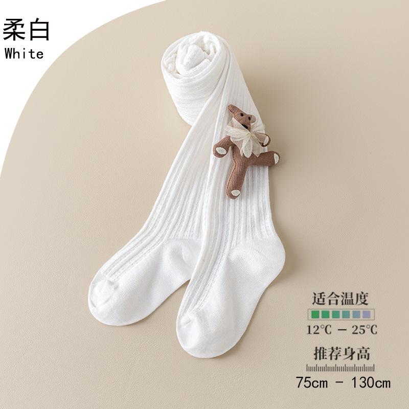 Picture of 0-10 years old children's pantyhose wholesale spring and autumn girls' pantyhose Class a cotton dragonfly wings knot children's pantyhose