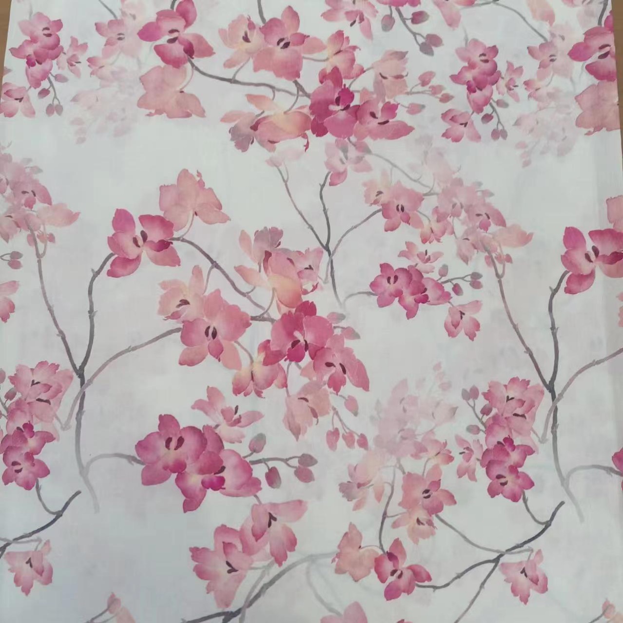 Spring and summer 60 cotton digital printing women's girls dress bag material