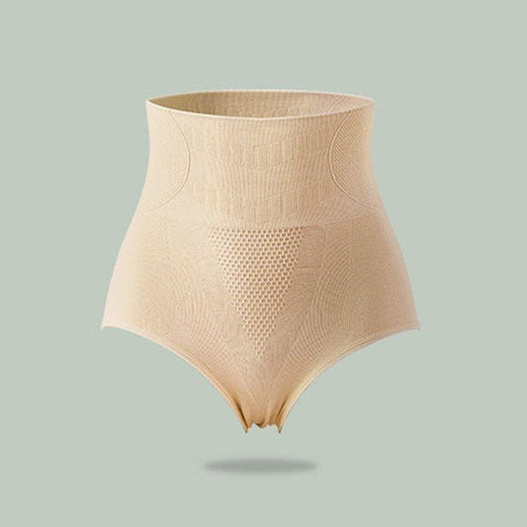 Picture of Cross-border 3D honeycomb high waist postpartum abdomen hip panties ladies triangle graphene cotton crotch M-XXL large size