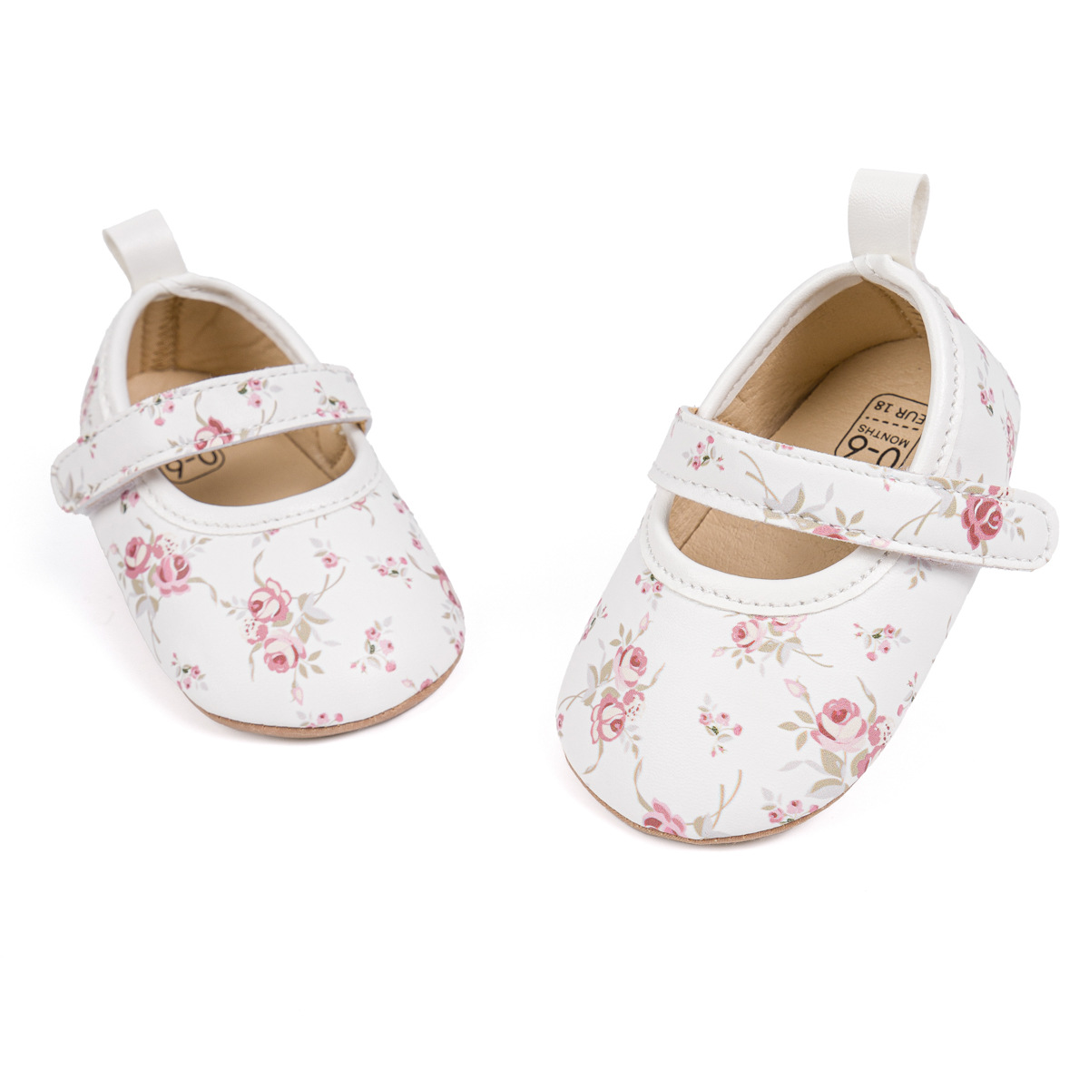 Picture of Amazon New Baby Shoes Printed Pattern Princess Shoes Velcro Anti-Slip Rubber Sole Toddler Shoes Baby Shoes