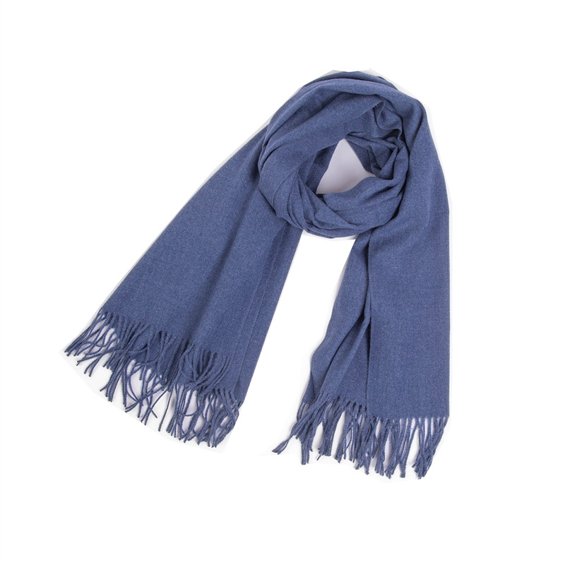 Picture of Foreign trade Europe and the United States new autumn and winter scarf women's polyester thorn hair tassel solid color scarf shawl dual-use manufacturers wholesale