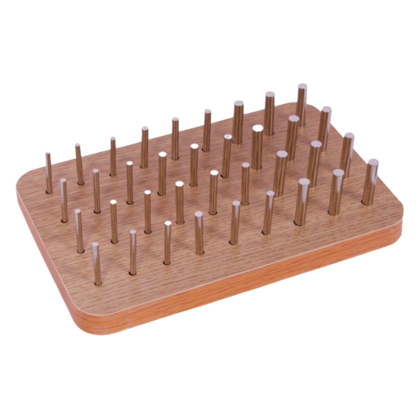 Rehabilitation training iron bar Board Stroke hemiplegia iron nail finger fine function hand-eye coordination equipment non-wood board