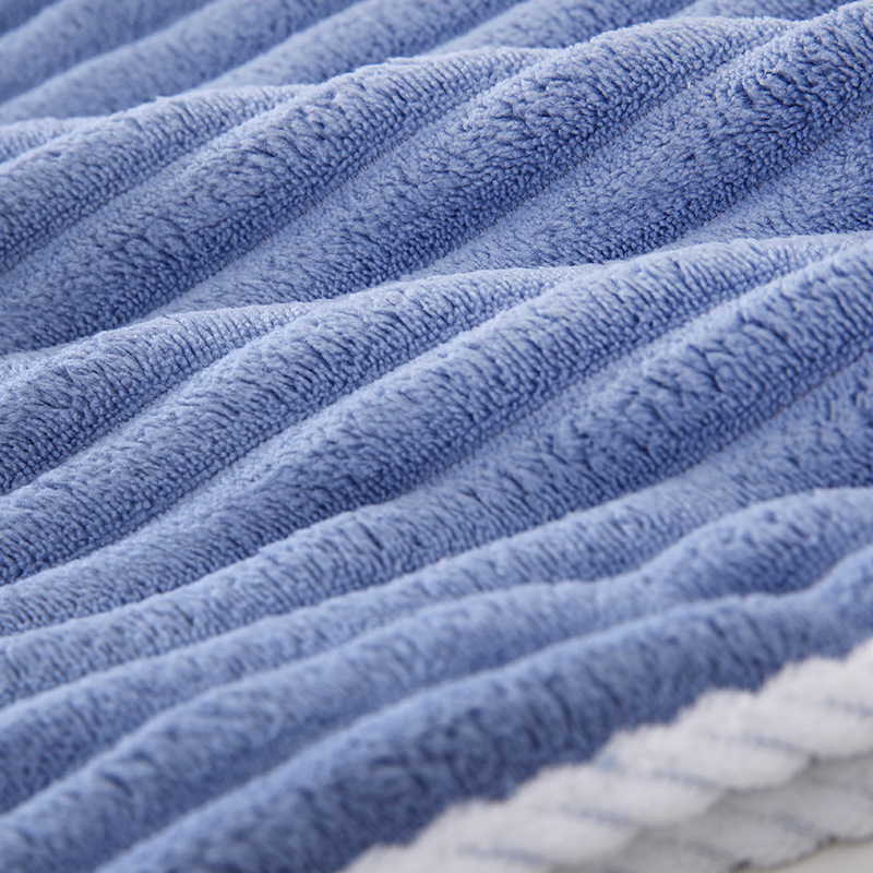 Picture of Coral Velvet Candy Strip Velvet Towel Towel Absorbs Water, Quick-Drying and Does Not Shed Hair 2024 New Face Wash and Bath Towel