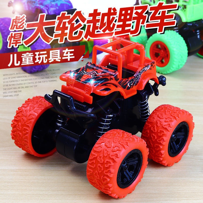 Picture of Off-road inertia pull-back four-wheel drive model boy stunt children's toy car crash car manufacturers wholesale