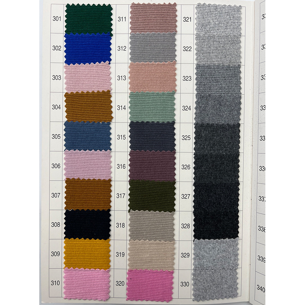 Elastic 32S cotton 2*2 rib fabric wholesale spandex pit pull frame knitted base fabric cotton screw X20