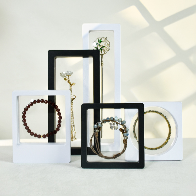 Transparent Pe Film Display Box Suspended Packaging Box Ring Necklace Jewelry Box Hairpin Badge Gift Jewelry Box