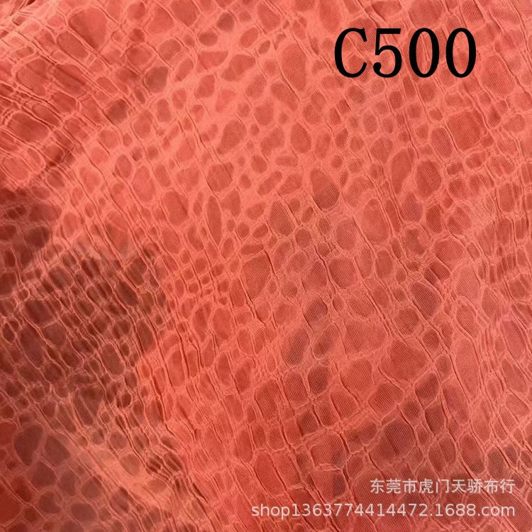 Woven polyester wrinkle cloth jacquard pattern thin woven simple wrinkle cloth fashion women's shoes and hats box bag material