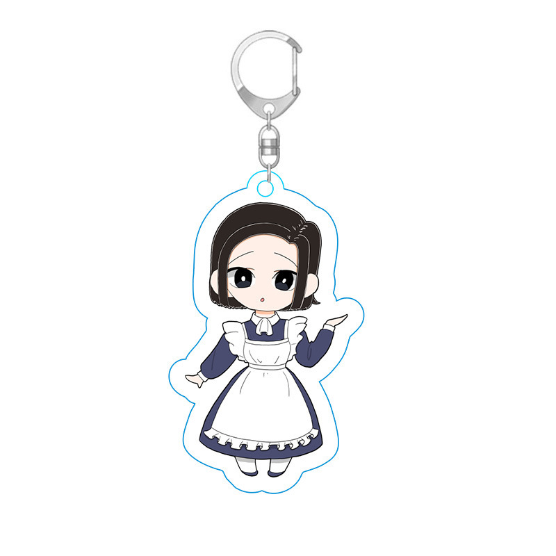Picture of Ancient students have communication disorders animation surrounding only wild people key chain acrylic key chain hanging