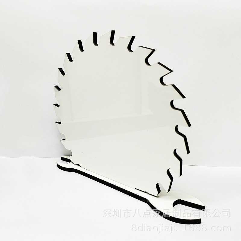 Picture of Father's Day New phase plate saw blade wrench sublimation wood print personality pattern MDF table