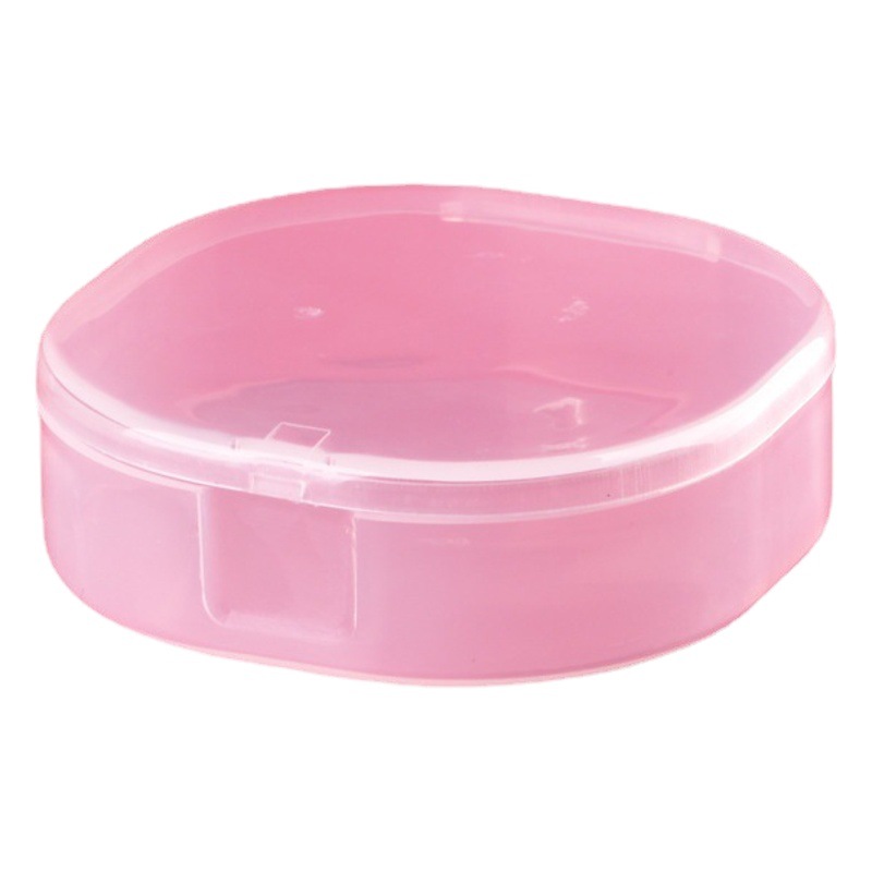 Round Powder Puff Box Portable Medicine Box DIY Mini Parts Box Jewelry Box Pp Small Round Box Portable Ready Stock