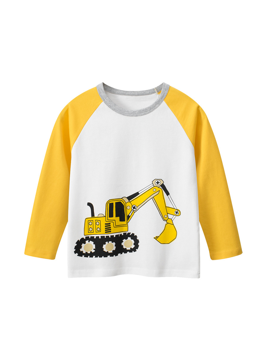 Picture of 27Kids Cross-Border Kidsren's Clothing Kidsren's Long-Sleeved T-Shirt Autum New 2025 Trbottomy Men's Bottoming Shirt Baby Clothes Wholesale