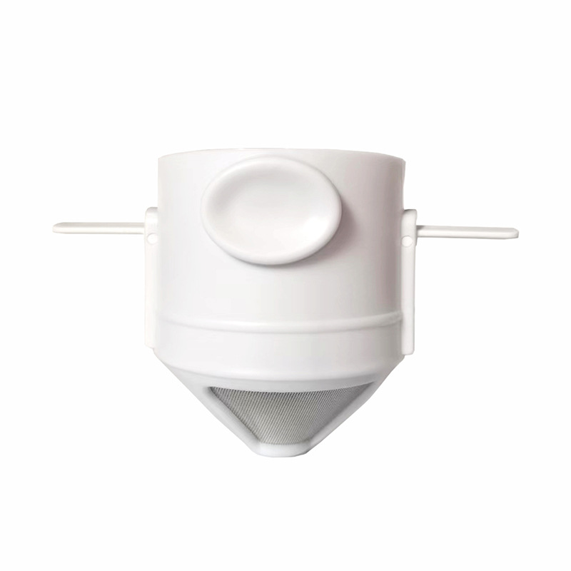 Picture of Household little angel portable coffee powder filter cup foldable hand punching double layer 304 stainless steel coffee filter