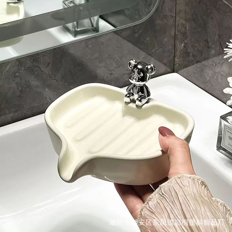Picture of Cute Soap Box Ins High-value Soap Storage Rack Creative Soap Box Light Luxury High-end Household Storage Artifact