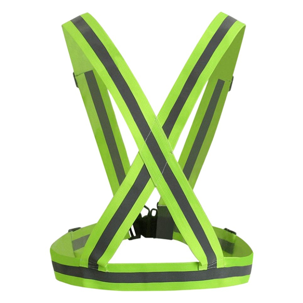 Cross-border highlight reflective vest adjustable riding strap elastic protective night running suit 7 optional 4cm