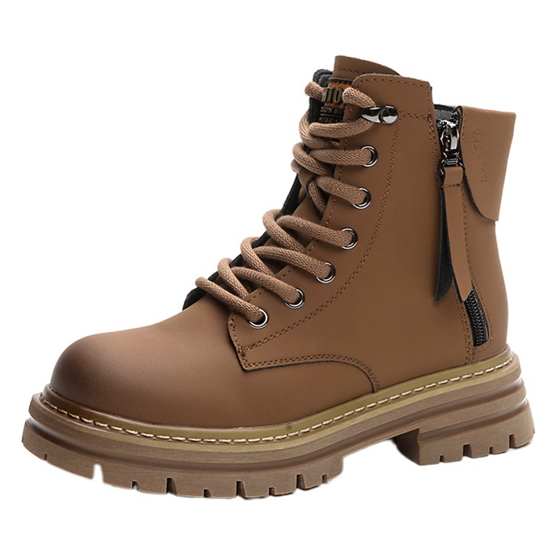 2025 New Martin Boots Women's Retro Motorcycle Boots European and American Fashion Short Work Boots British Style Easiest for Match Women's Boots