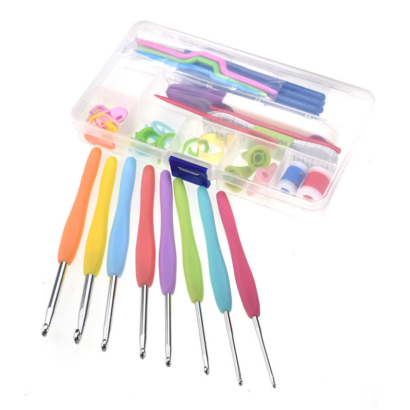 Picture of Hot Sale 53 Piece Set Crochet suit Hand-made DIY Knitting Tools Hook Needle Full Set Sweater Needle Knitting Soft Handle Crochet