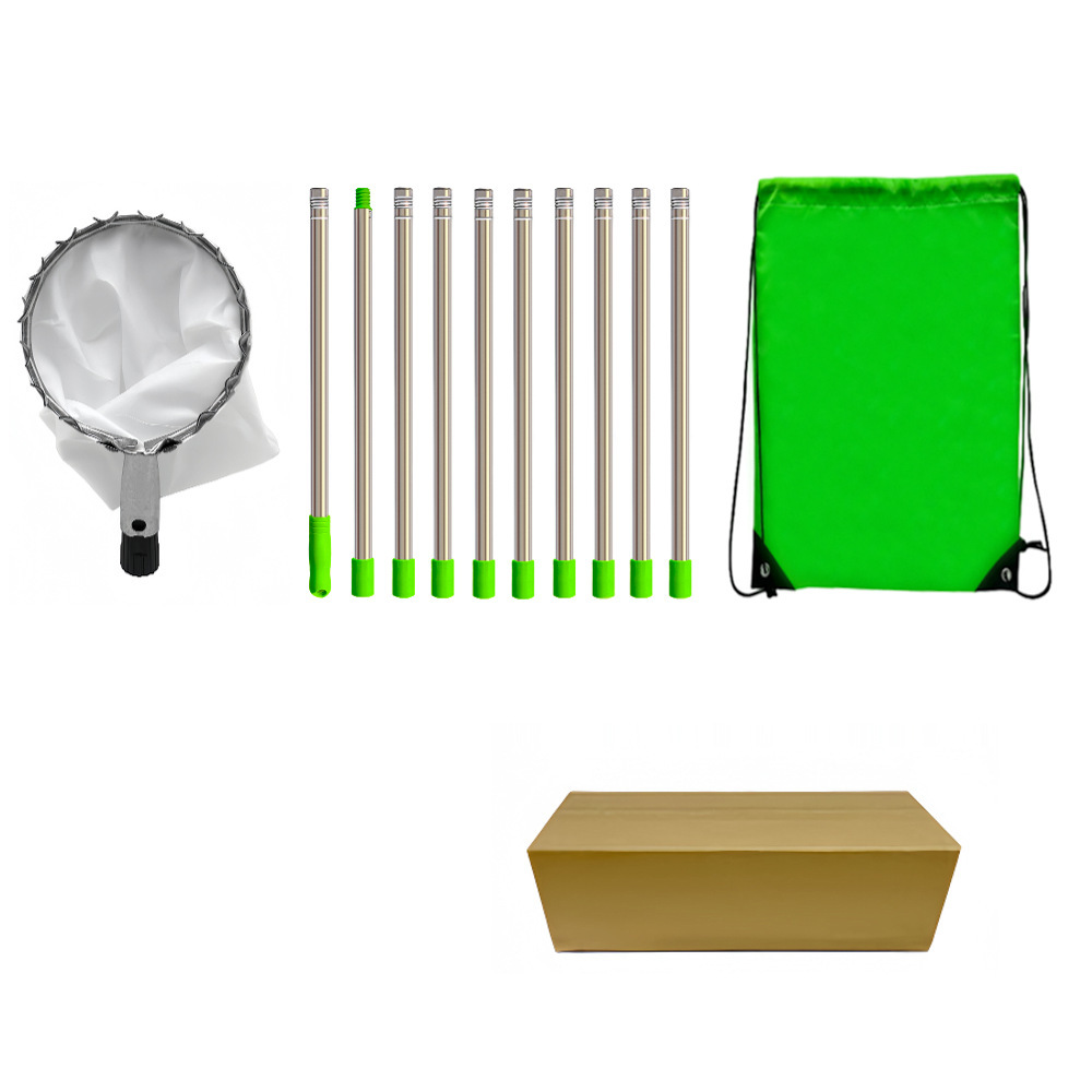 Picture of Removable fruit picker portable high-altitude telescopic rod fruit picker length adjustable stainless steel garden fruit picker