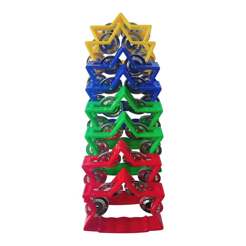 Picture of Dance hand bell percussion instrument small five-star bell ring music KTV special hand bell