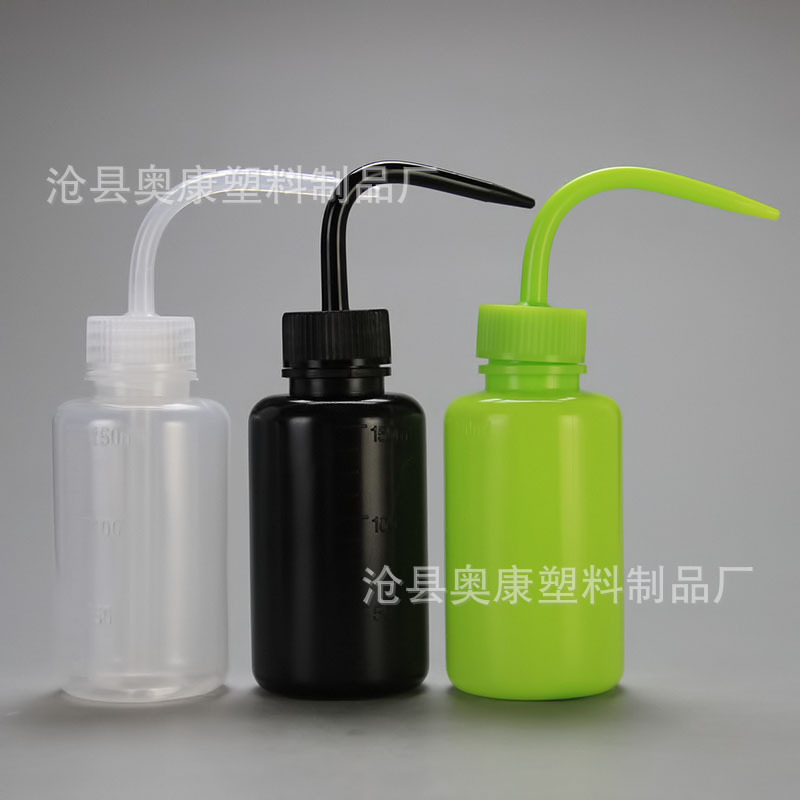 150ml cleaning bottle washing bottle filling bottle white head pointed mouth washing bottle plastic washing bottle (elbow)