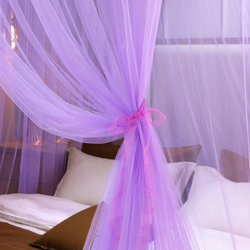 Picture of Mosquito net installation-free ceiling dome encryption foldable tattoo home 1.5 meters 1.8 bed princess wind ceiling floor