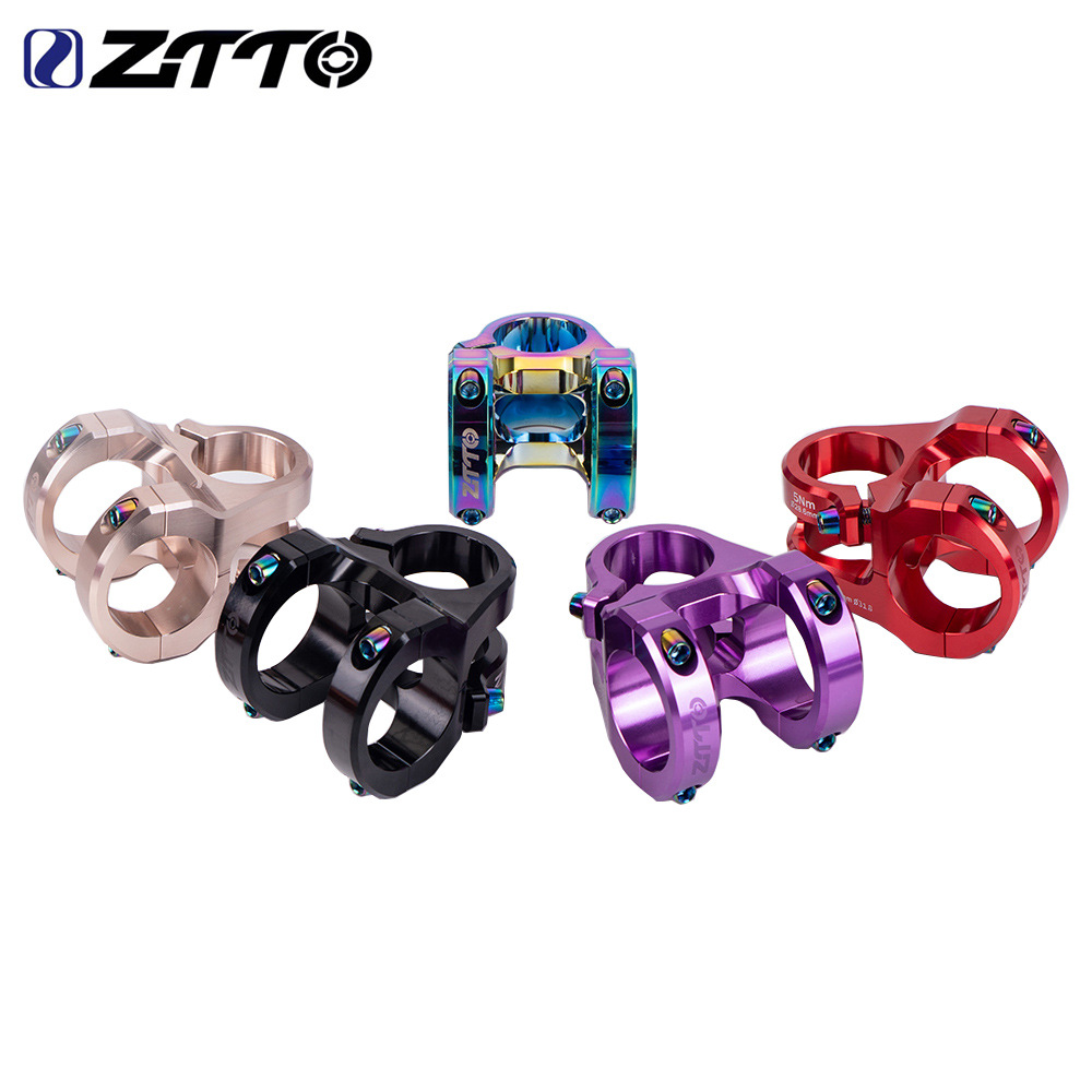 ZTTO mountain bike handlebar colorful short handle vertical aluminum alloy full CNC hollow speed drop riser 31.8*35mm