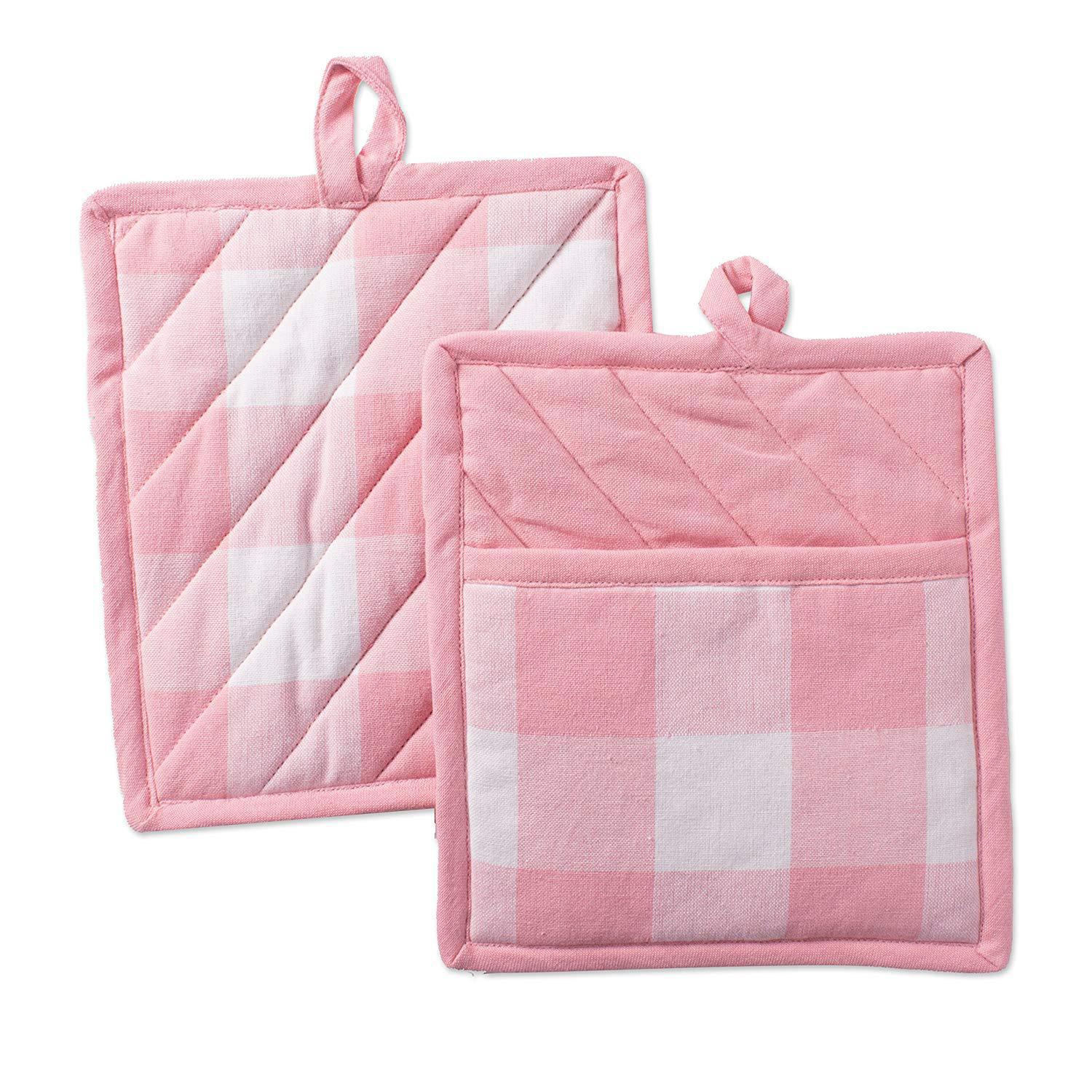 Picture of Amazon Household Oven Microwave Oven Anti-scald Gloves High Temperature Cotton Plaid Thickened Kitchen Baking Heat Insulation Pad