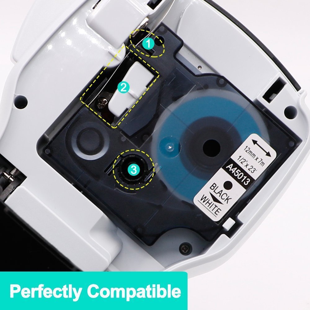 Picture of Applicable to DYMO Delta D1 label machine ribbon 45013 LM-160/210D label paper 45016 45010