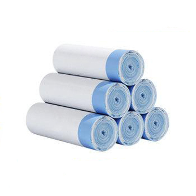 Picture of Garbage Bag Household Drawstring Type Thickeneded White Garbage Bag Closing Point-Break Kitchen Dormitory Large Plastic Bag