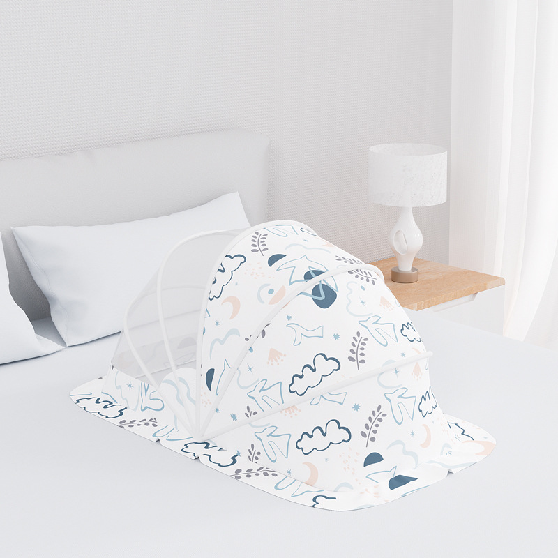 Picture of Baby Mosquito Net Baby Yurt Anti-mosquito Full Cover Foldable Baby Newborn Children's Bed Bottomless Universal