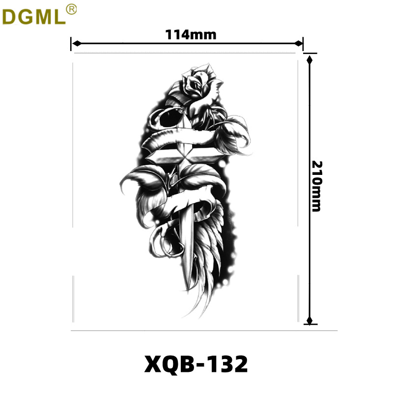 Picture of Children's cartoon flower arm sticker half arm full arm pink pig funny cross-border Henna creative color tattoo sticker wholesale