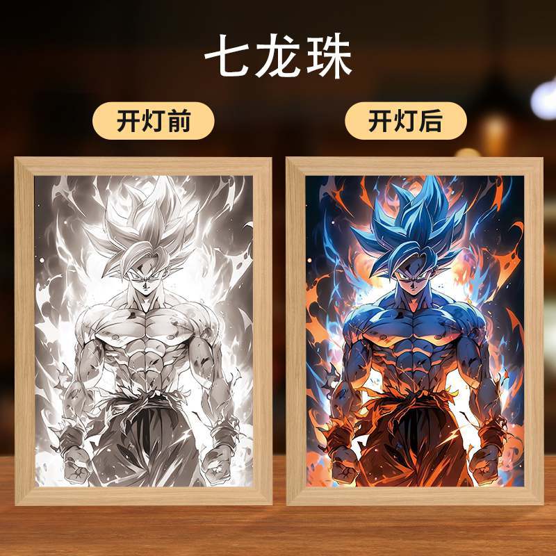 Picture of Carefully Selected Dragon Ball Carrot Goku Lighting Painting Vegeta Super Saiyan Creative Atmosphere Light Ornaments