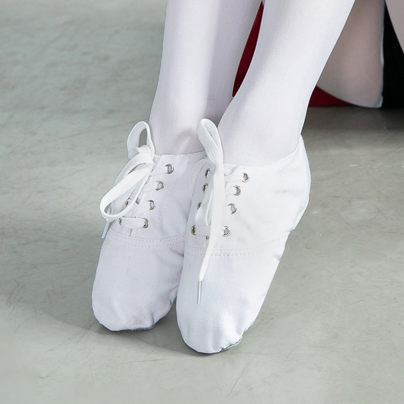 Picture of High-Top Adult and Children's Canvas Jazz Boots Dance Shoes Soft-Soled Practice Shoes Dance Shoes Ballet Dance Shoes Women's Wholesale Shoes