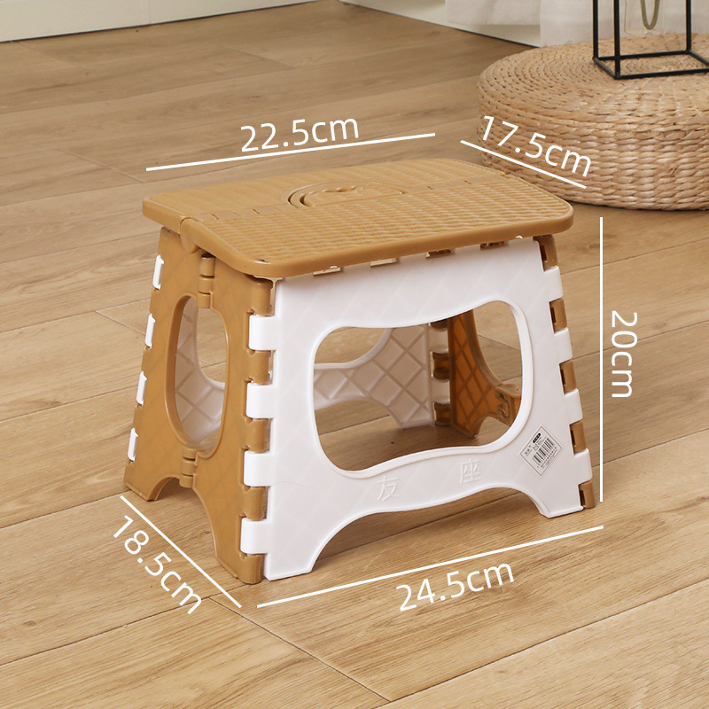 Picture of Thickened Plastic Folding Stool Portable Mini Outdoor Adult Children Chair Bench Portable Train Mazar