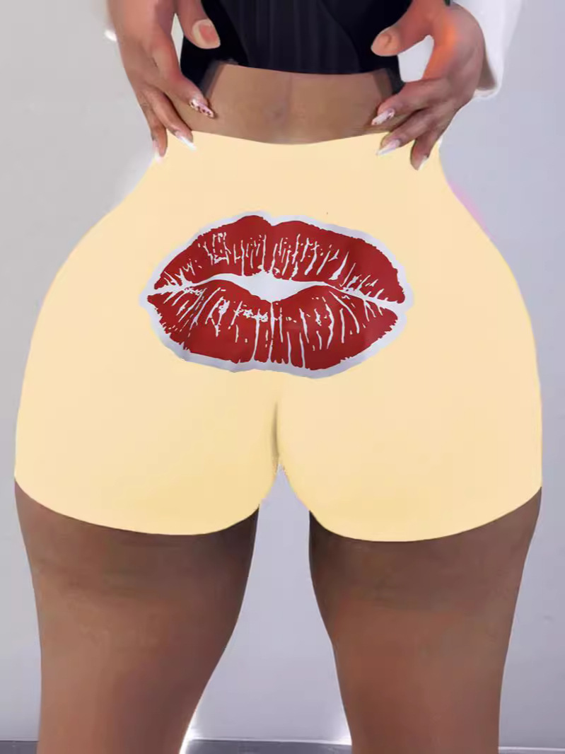 Picture of Cross-border Hot Letter Hip Fitness Sports Leisure European and American Style Women's Shorts