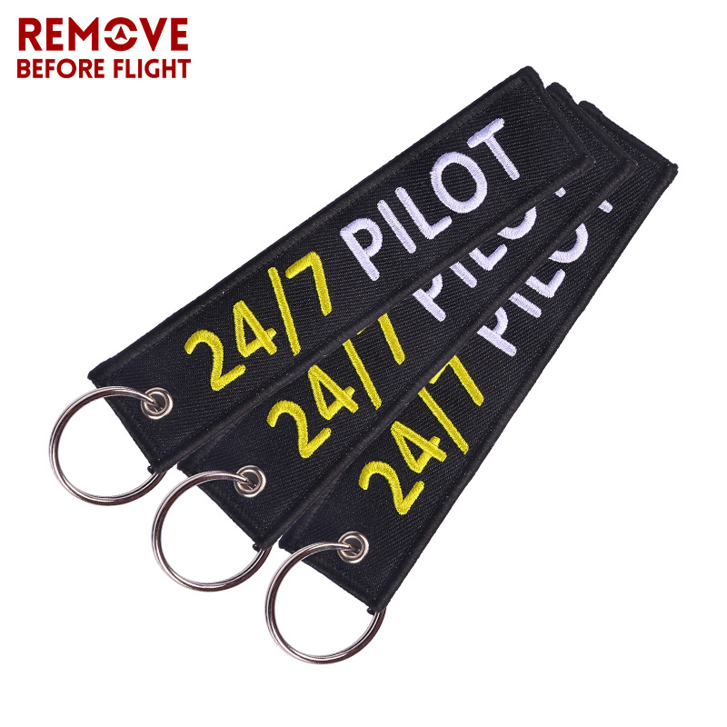 Ebay Amazon Foreign Trade Explosions Full-time Pilot Embroidery Keychain Pilot Aviation Embroidery Key Chain