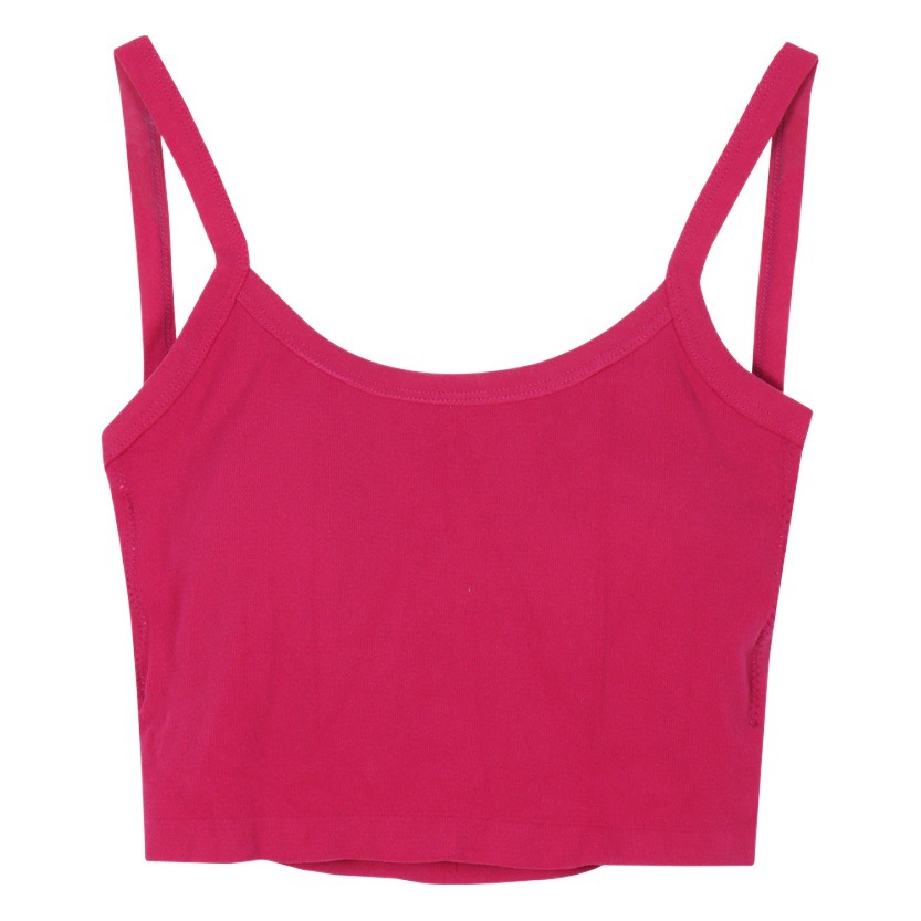 Sweet and Spicy Style Fixed Chest Pad Camisole Vest Women's Summer Outer Wearing Cross Beautiful Back Wrapping Chest Short Backless Tube Top