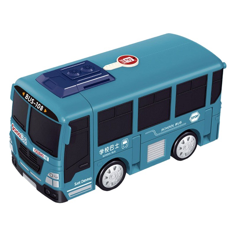 Baolexing 5811 steering wheel bus children's educational steering wheel toy boy deformation bus wholesale
