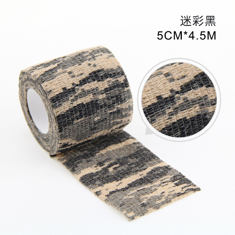 Picture of Factory Direct Sales Outdoor Camouflage Bandage Non-Woven Self-Adhesive Elastic Bandage Camouflage Bandage Available for Wholesale