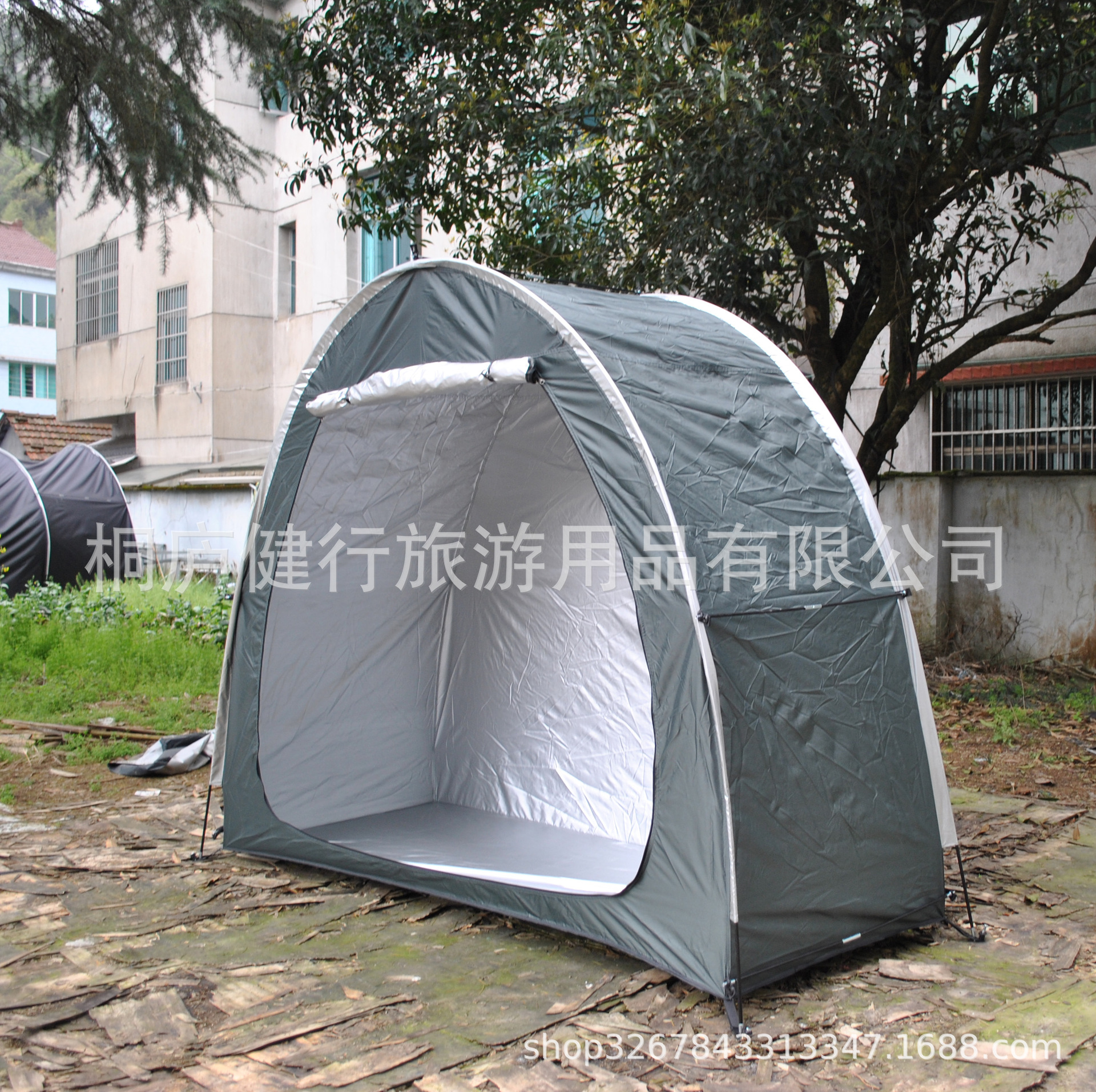 Picture of 50 foreign trade export printed logo, outdoor cycling tent, storage room tent single car shed tent