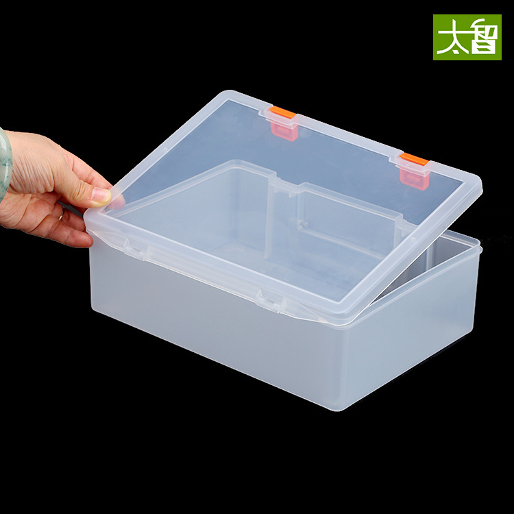 Picture of E219-1 empty box hardware accessories parts box original box plastic large box translucent PP large tool box