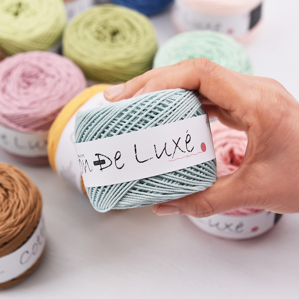 Multi-Style Handmade Crochet 1.0mm Multi-Strand Cotton Thread 120m Combed Cotton Yarn DIY Baby Baby Sweater Wool