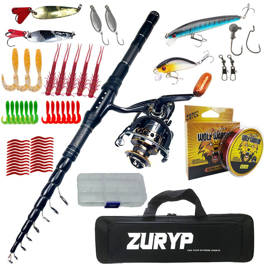 Ultra-short road Asian Rod set long throw rod fishing wheel fishing rod bag combination carbon fiber telescopic sea fishing rod cross-border explosions